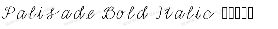 Palisade Bold Italic字体转换